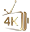 4K Strong Gold - Logo image